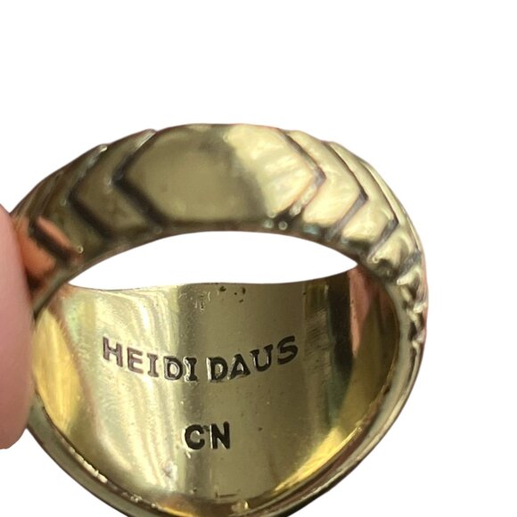 Heidi Daus ENCHANTE  Interchangeable 4-Pc RING Set Red/Blue/Green Colors 7 - Picture 8 of 10